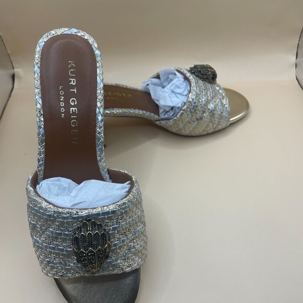 KURT GEIGER KENSINGTON BLOCK MULE HEEL 7 - Picture 8 of 13